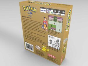 Game Boy Color Pokemon Gold Konsolenbox NTSC, Game Boy Color Pokemon Gold NTSC karton