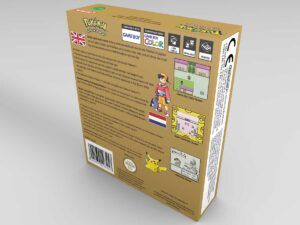 Game Boy Color Pokemon Gold Konsolenbox UK/NL, Game Boy Color Pokemon Gold UK karton