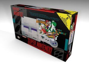 Nintendo SNES NTSC Mario Set Konsolenbox, SNES Mario NTSC karton