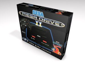 Mega Drive 2 Sonic The Hedgehog 2 Konsolenbox, Mega Drive 2 Sonic karton