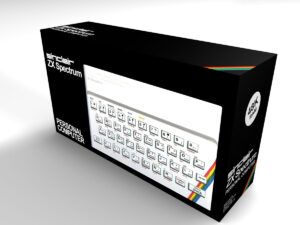 Sinclair ZX Spectrum 48K Weiss Konsolenbox, Spectrum 48K karton