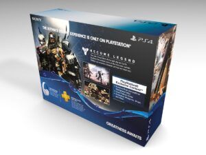 PS4 Glacier White Destiny Bundle CUH-1115A Konsolenbox, PS4 Glacier Weiss karton
