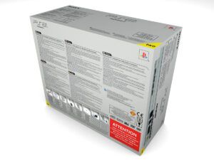 PlayStation 2 Slim Silver Konsolenbox, PS2 Slim Silber karton