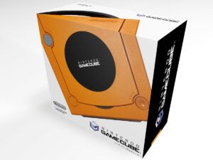 GameCube Orange Konsolenbox, GameCube Orange karton