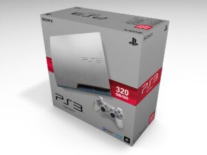 PS3 Slim 320GB Silber Konsolenbox, PS3 Slim 320GB Silber karton