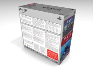 PS3 Slim 320GB Silber Konsolenbox, PS3 Slim 320GB Silber karton