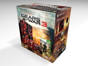 Xbox 360 S Gears of War 3 320GB Konsolenbox, Xbox 360 S Gears of War 3 box only