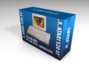 Atari 520 ST Blau Computerbox, Atari 520 ST Blau karton